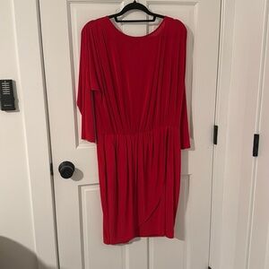 3/4 sleeve Red Dress!